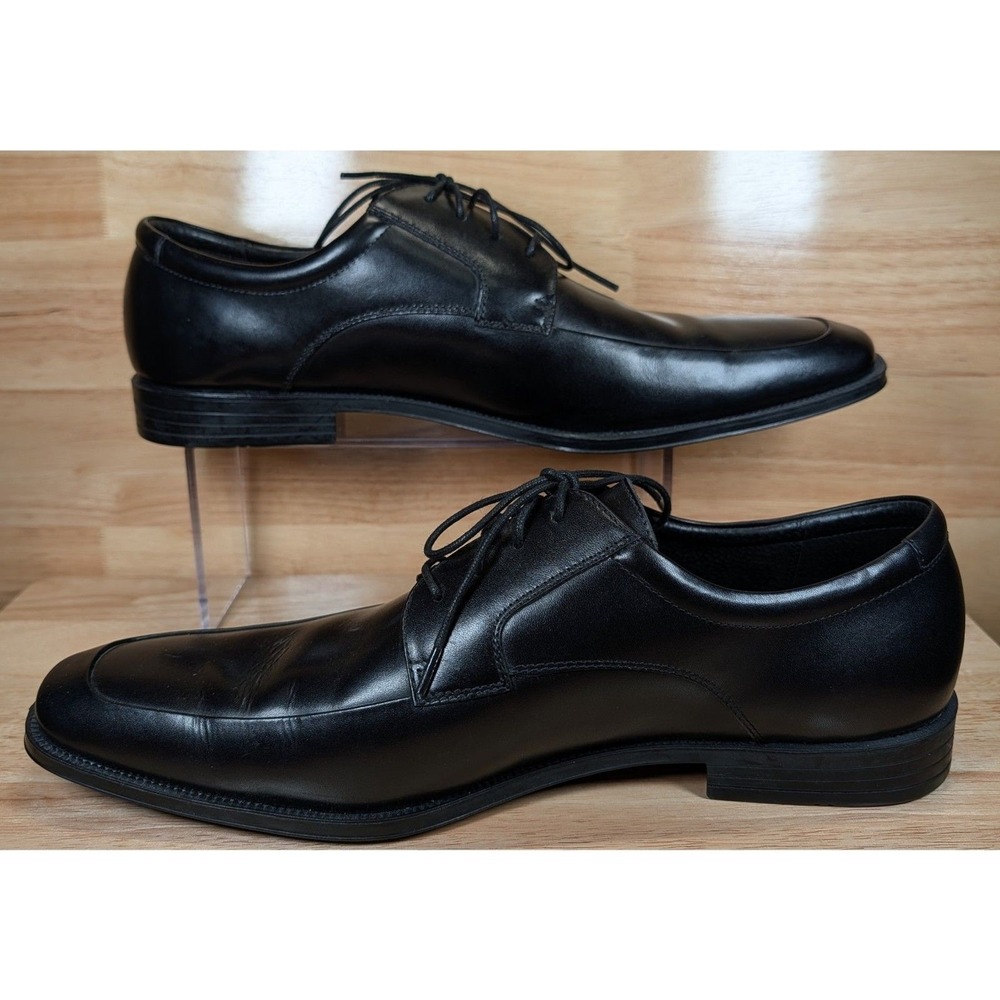 Aston Grey Harlan‎ Men's 13 Black Leather Oxford Dress Shoes Lace Up Business